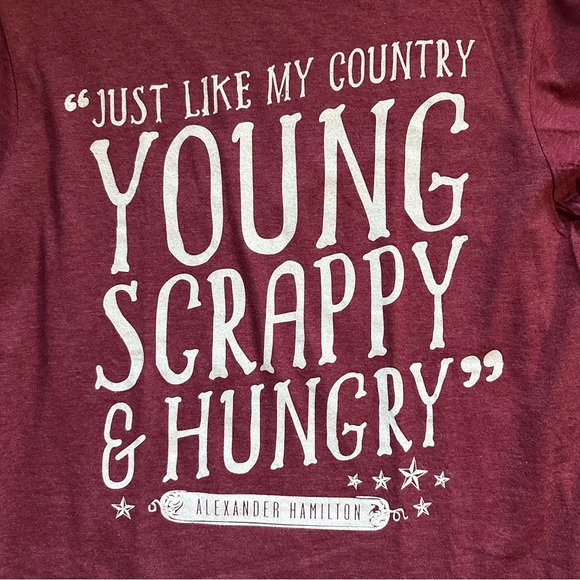 Hamilton Small Burgundy T-Shirt - Picture 2 of 5